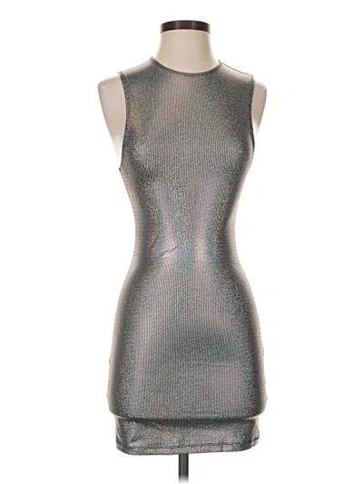 Pre-owned Motel Cocktail Dress In Silver