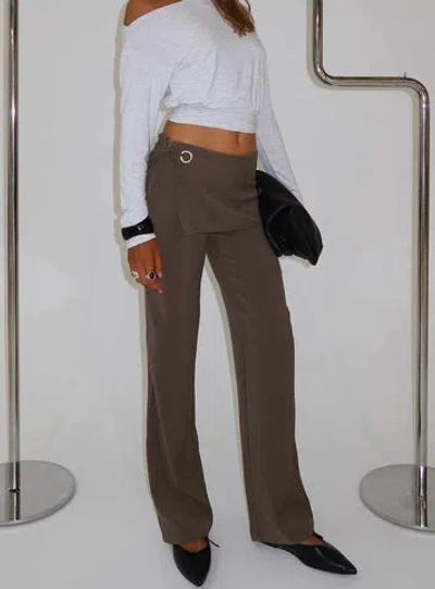 Motel Elka Wrap Trousers In Brown