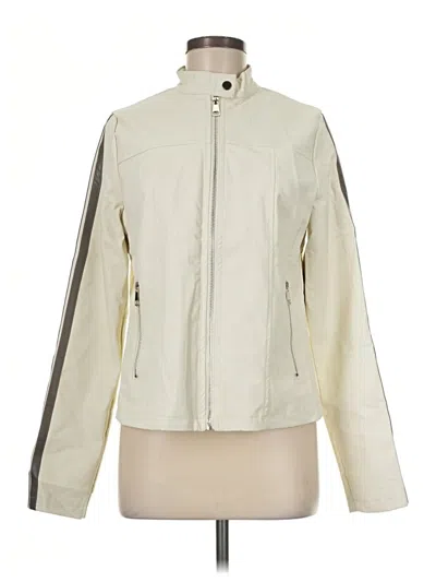 Motel Faux Leather Jacket In Neutral