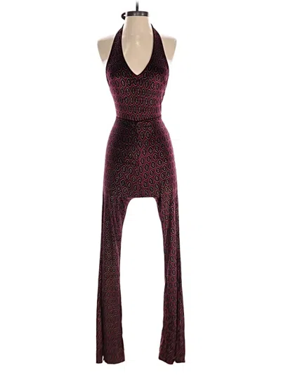 Motel Jumpsuit In Burgundy