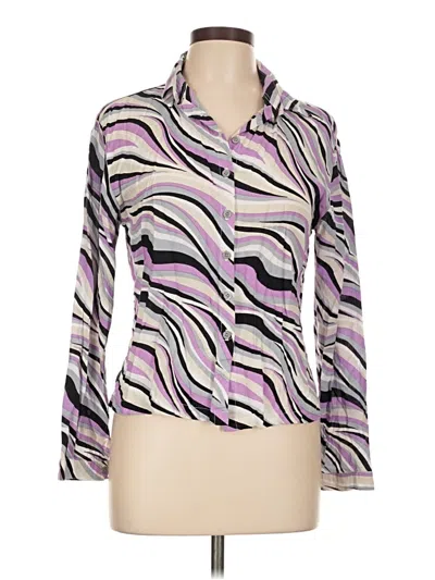 Pre-owned Motel Long Sleeve Blouse In Purple