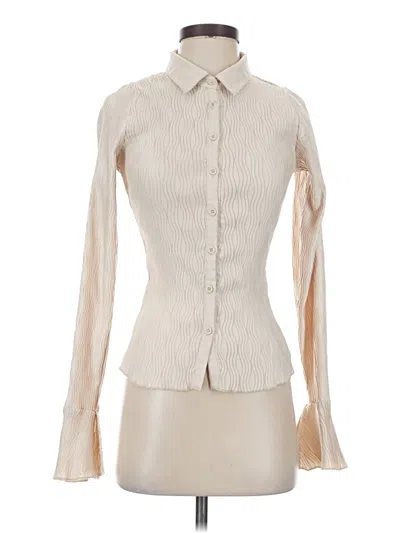 Pre-owned Motel Long Sleeve Blouse In White