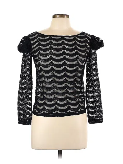 Pre-owned Motel Long Sleeve Top Black Sweetheart Neckline Tops