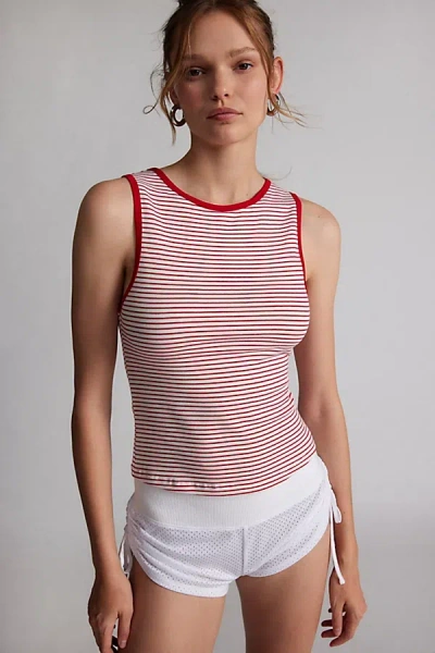 Motel Lorde Striped Tank Top In Red, Women's At Urban Outfitters