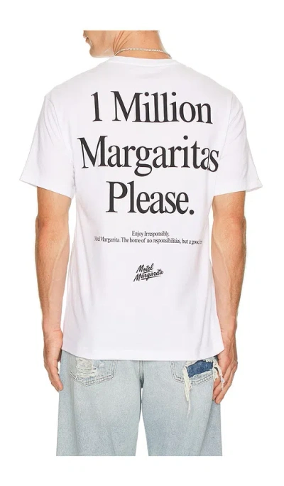 Motel Margarita 1 Million Tee In White