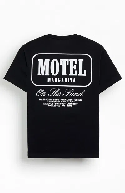 Motel Margarita Men's On The Sand T-shirt In Black