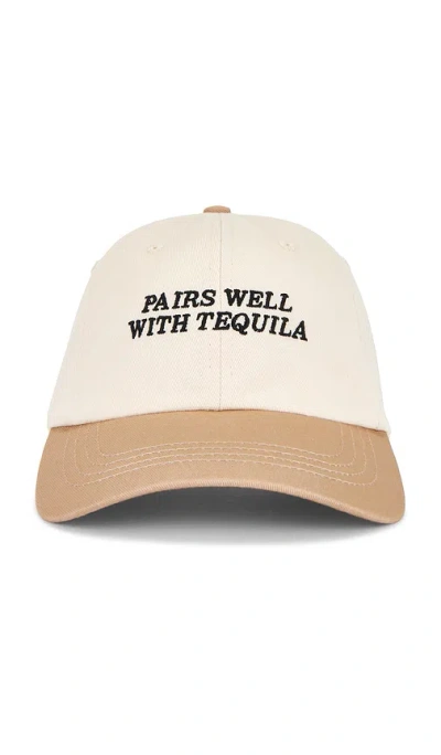 Motel Margarita Pairs Well Dad Hat In White