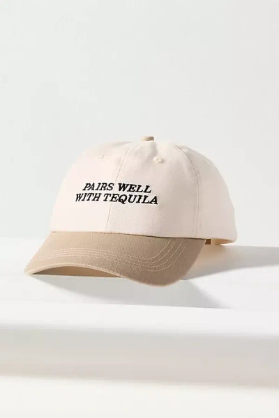 Motel Margarita Pairs Well With Tequila Baseball Cap In Sand