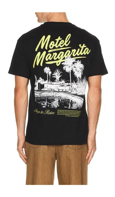 Motel Margarita Poolside Tee In Black