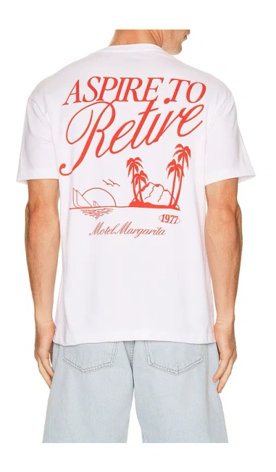 Motel Margarita Retire Tee In White