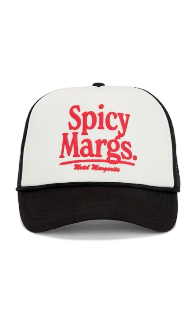 Motel Margarita Spicy Margs Trucker Hat In Black