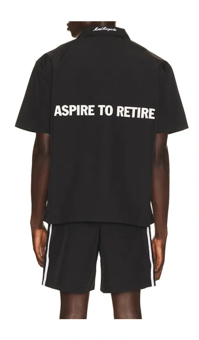 Motel Margarita Squal Quarter Zip Shirt In Black