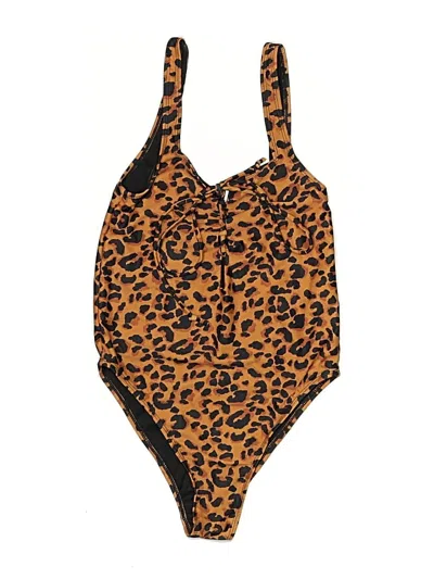 Pre-owned Motel One Piece Swimsuit In Brown