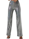 Motel Rocks Pista Trouser In Silver In Silver