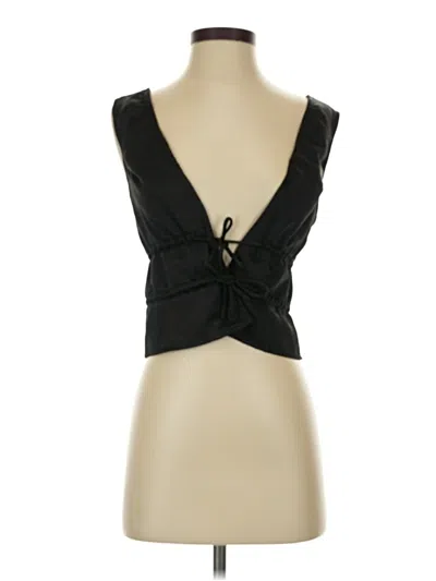 Pre-owned Motel Sleeveless Blouse In Black