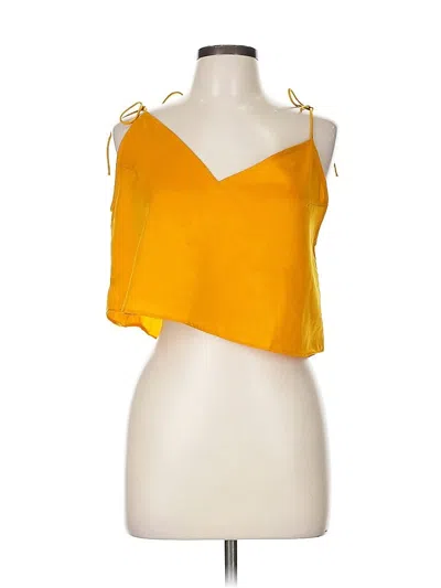 Pre-owned Motel Sleeveless Blouse In Yellow
