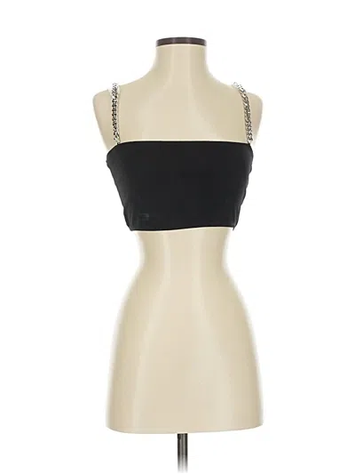 Pre-owned Motel Sleeveless Top Black Strapless Neckline Tops