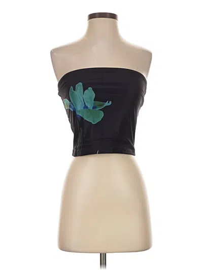 Pre-owned Motel Sleeveless Top Black Strapless Neckline Tops