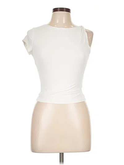 Pre-owned Motel Sleeveless T-shirt In Ivory