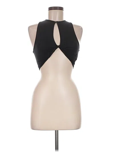 Pre-owned Motel Tank Top Black Halter Neckline Tops