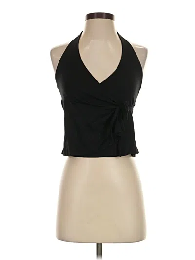 Pre-owned Motel Tank Top Black Halter Neckline Tops