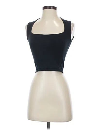 Pre-owned Motel Tank Top Black Halter Neckline Tops