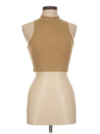 Pre-owned Motel Tank Top Tan Halter Neckline Tops