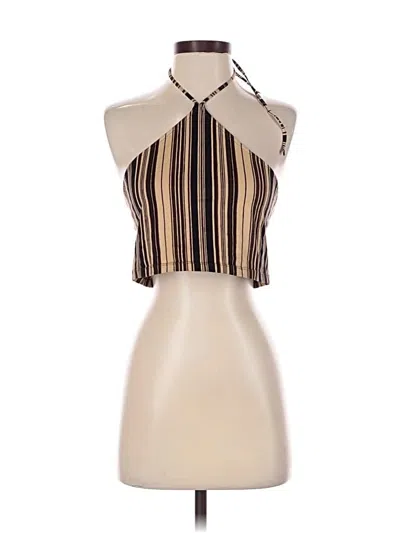 Pre-owned Motel Tank Top Tan Halter Neckline Tops