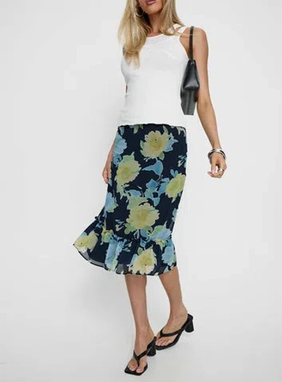Motel Tarla Midi Skirt In Green