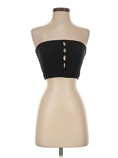 Pre-owned Motel Tube Top Black Strapless Neckline Tops