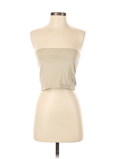 Pre-owned Motel Tube Top Tan Strapless Neckline Tops