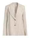 Motel Woman Blazer Beige Size M Viscose, Polyester