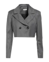 Motel Woman Blazer Grey Size M Polyester, Viscose, Elastane In Gray