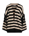 Motel Woman Cardigan Black Size Onesize Viscose, Polyester, Nylon In Multi