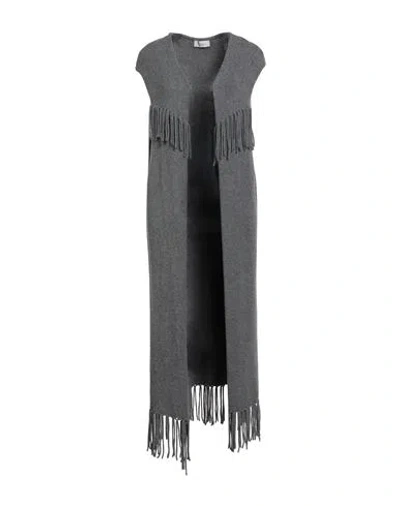 Motel Woman Cardigan Grey Size Onesize Viscose, Polyester, Nylon In Gray