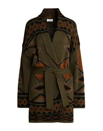 Motel Woman Cardigan Military Green Size Onesize Acrylic, Wool, Viscose, Elastane