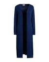Motel Woman Cardigan Navy Size Onesize Viscose, Polyester, Nylon In Blue