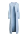 Motel Woman Cardigan Sky Blue Size Onesize Viscose, Polyester, Nylon In Blue