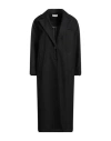 Motel Woman Coat Black Size S Polyester, Elastane In Black