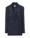 Motel Woman Coat Midnight Blue Size M Polyester, Viscose, Elastane