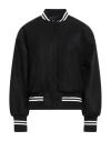 Motel Woman Jacket Black Size M Acrylic, Polyester, Wool In Black