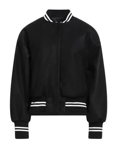 Motel Woman Jacket Black Size M Acrylic, Polyester, Wool