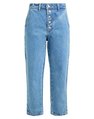 Motel Woman Jeans Blue Size M Cotton