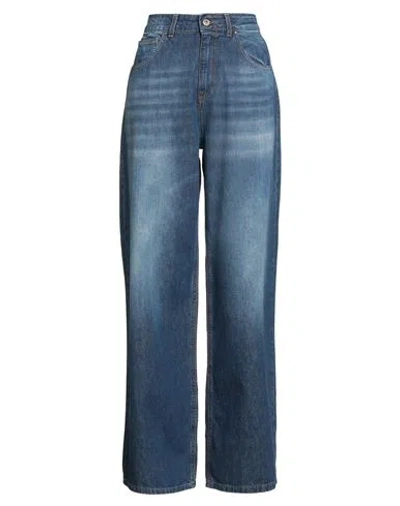 Motel Woman Jeans Blue Size M Cotton