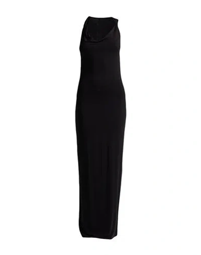 Motel Woman Maxi Dress Black Size M Bamboo, Elastane
