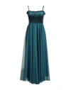 Motel Woman Maxi Dress Deep Teal Size M Polyester, Elastane In Green