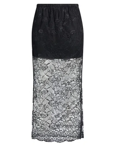 Motel Woman Maxi Skirt Black Size S Polyester
