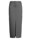 Motel Woman Maxi Skirt Grey Size M Polyester, Viscose, Elastane In Gray