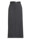 Motel Woman Maxi Skirt Grey Size M Polyester, Viscose, Elastic Fibres In Gray