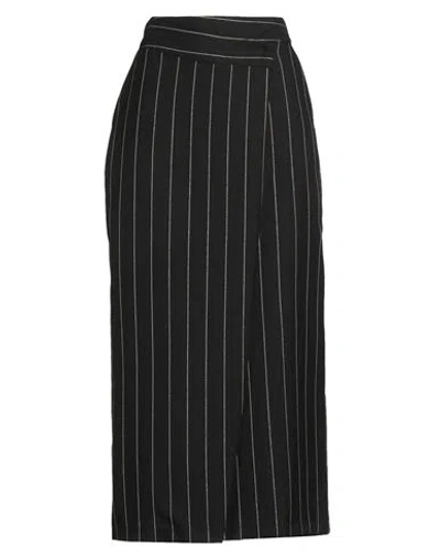 Motel Woman Midi Skirt Black Size M Polyester, Viscose